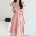 ZANZEA Elegant Summer Short Sleeve Dress Women Fashion OL Work Sundress Robe Femme Casual Solid A Line Vestido Kaftan Sarafans.