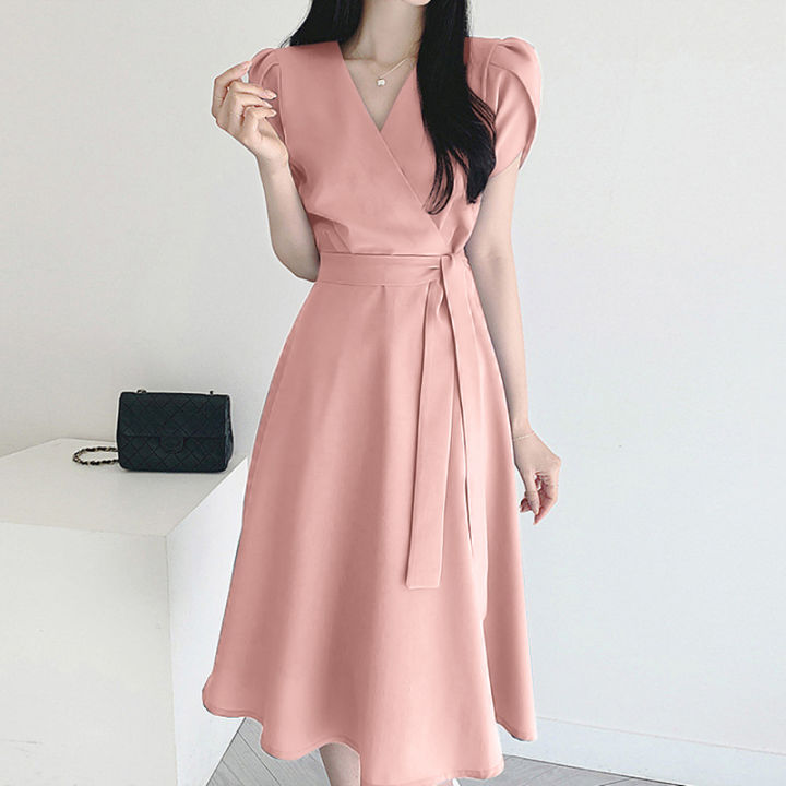 ZANZEA%20Elegant%20Summer%20Short%20Sleeve%20Dress%20Women%20Fashion%20OL%20Work%20Sundress%20Robe%20Femme%20Casual%20Solid%20A%20Line%20Vestido%20Kaftan%20Sarafans%20-%20Image%207