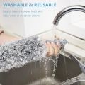 Microfiber Feather Extendable & Bendable Dusters Washable High Celling Cleaning Duster with 100 inches Stainless Still Expandable Pole Handle(Grey) (Duster). 