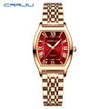 CRRJU Women Watches Creative Steel Dress Bracelet Wristwatches Ladies Square Waterproof Female Relogio Feminin.