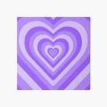 Aesthetic Radiating Heart canvas Painting 4 x 4. 