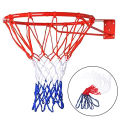 Standard Basketball Net Durable Nylon Thick Thread Three Color Universal Basketball Net Mesh Replacement. 