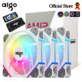 Aigo AM12 Rgb Fan Ventoinha PC Controladora 120mm Computer Case Fan Kit 6pin Water Cooler CPU Cooling Fans Argb 12cm Ventilador. 