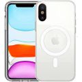 Apple iPhone XS Max Magnetic MagSafe Compatible Protective Clear TPU Transparent. 