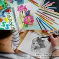 Sketchbook A4 size for acrylic oil and water painting Best spiral sketch book water absorbed paper 20 sheets high quality for art and craft projects [HAMID STATIONERS]. 