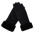 New Fashion Gloves Autumn Winter Cute Furry Warm Mitts Full Finger Mittens Women Outdoor Sport Female Gloves Screen. 