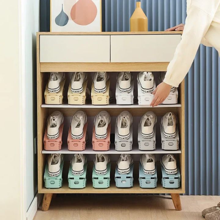10Pcs%20Shoe%20Stacker%20Adjustable%20Shoe%20Slots%20Organizer%20Shoes%20Slots%20Space%20Saver%20Double%20Deck%20Rack%20Holder%20For%20Closet%20Organization%20LIJIA%20-%20Image%204