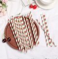 5 pcs Baby Shower Happy New Year Wedding Birthday Decoration Christmas Party Paper Drinking Straws.
