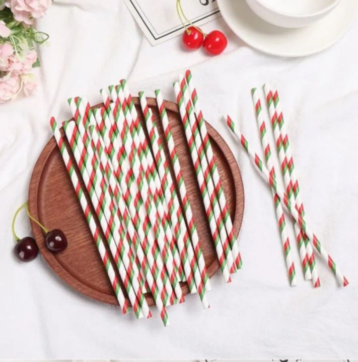 5%20pcs%20Baby%20Shower%20Happy%20New%20Year%20Wedding%20Birthday%20Decoration%20Christmas%20Party%20Paper%20Drinking%20Straws%20-%20Image%203