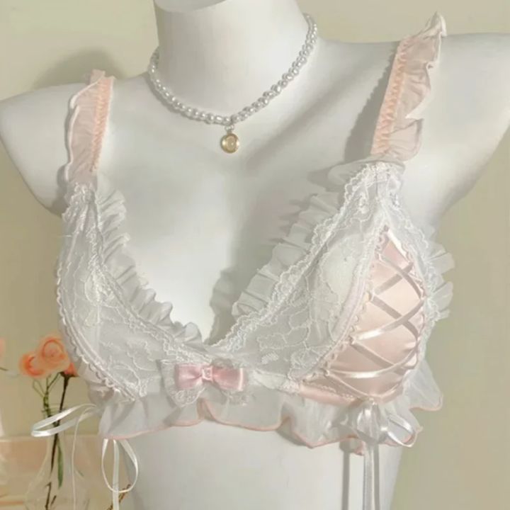 Lolita%20Girls%20Thin%20Cute%20Lace%20Small%20Bra%20Women%20Triangle%20Cup%20Bra%20%20%20Underwear%20Women%20Set%20%20%20Lingerie%20-%20Image%203