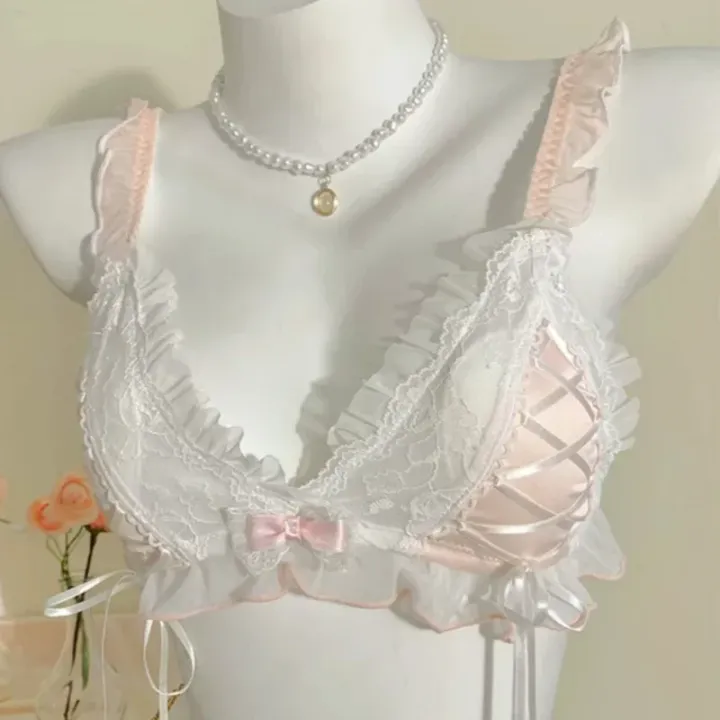 Lolita%20Girls%20Thin%20Cute%20Lace%20Small%20Bra%20Women%20Triangle%20Cup%20Bra%20%20%20Underwear%20Women%20Set%20%20%20Lingerie%20-%20Image%203