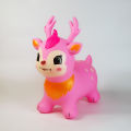 Inflatable Jumping Deer Ride on Toy Jumping Horse Thickened PVC Design for Safe Indoor Outdoor Play Balance Training. 