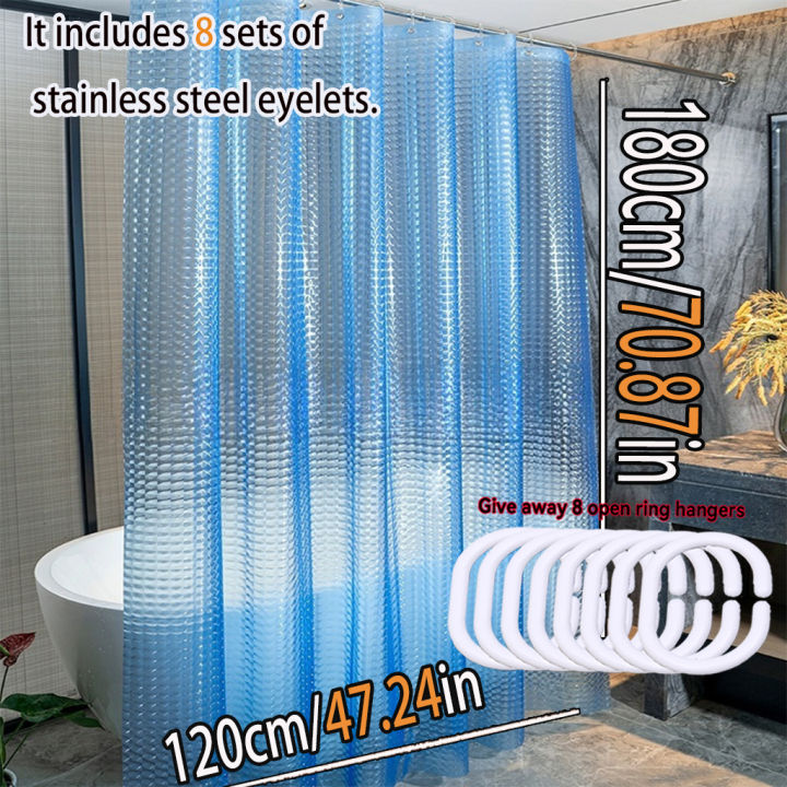 The%203D%20Blue,%20Clear%20and%20High-End%20Bathroom%20Partition%20Curtain%20Is%20Easy%20to%20Clean.%20The%20Dreamy%20Ocean%20Color%20Is%20Highly%20Recommended%20-%20Image%204