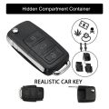 Portable Creative Fake Car Key Hidden Secret Compartment Stash Storage Box Hide And Store Money Keys And Medicine Diversion Safe. 