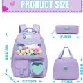 Meetbelify Backpack for Girls School Bag Aesthetic Backpack for Elementary Student Teen Girls. 