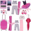 Ballet Yoga Training Suit Pajamas For American 18 Inch Girl Doll Clothes Accesories 43 cm Baby Items Our Generation Nenuco. 