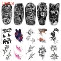 15pcs Disposable Waterproof Tattoo Sticker Lion Tiger and Snake Fierce Animal Series Waterproof Realistic Tattoo Sticker Paper. 