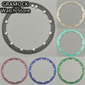 GRAMOCK 29mm*24.5mm Hollow Dial RIng Green Luminous Watch Dial Circle Plate Fit NH70 NH72 Skeleton Movement Watch Accessories. 