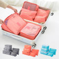 6pcs Travel Storage Bag Large Capacity Luggage Clothes Sorting Organizer Set Suitcase Pouch Case Shoes Packing Cube Bag. 