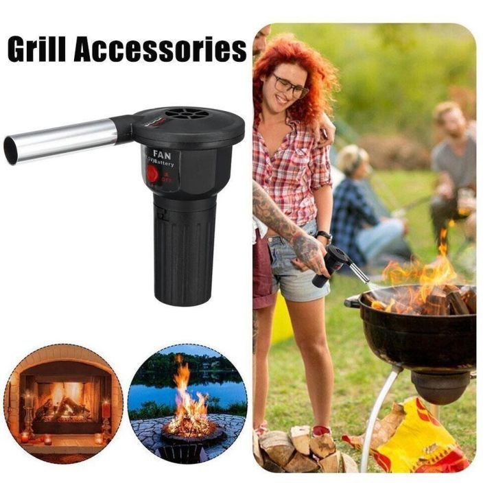 Portable Bellows Fire Handheld Air Blower Electricity Outdoor Camp Tools