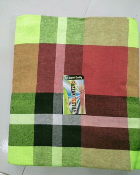 Cotton%20Panel%20Check%20Bedsheet%20Multicolor%20Only%20Bedsheet.%20(No%20Pillow%20Cover%20)%20-%20Bed%20Sheet%20-%20Image%205