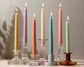 Perfect Pastel Taper Candles- Pack of 6 - Dinner Candles - Pillar Candles - Tall Candles - Modern Candles. 