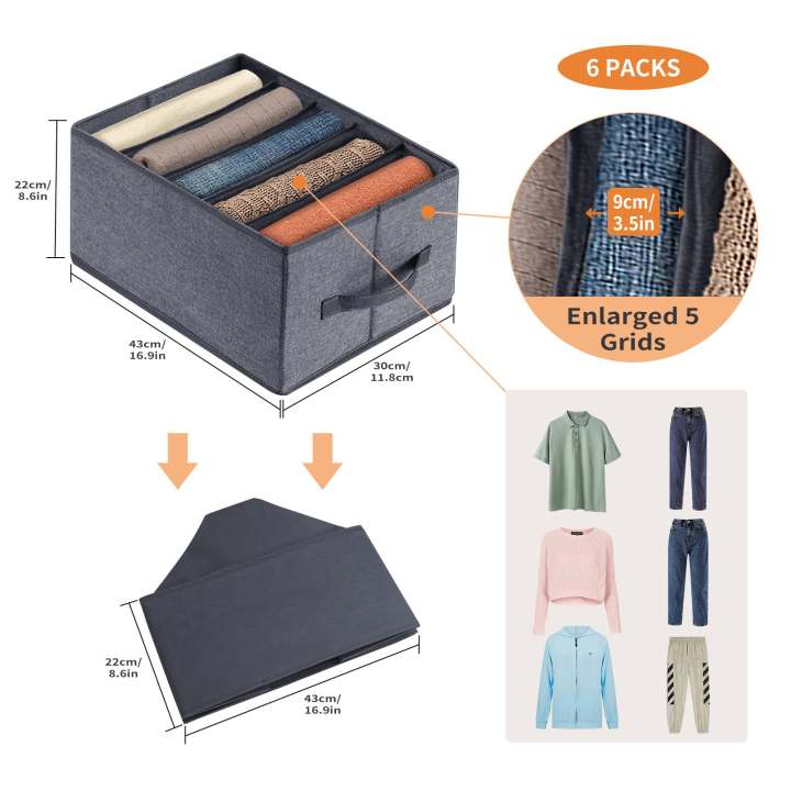 Storage%20Bag%20%206%20pockets%206%20Grids%20Washable%20Wardrobe%20Clothes%20Organizer,%20Jeans%20Compartment%20Storage%20Box,%20Clothes%20Drawer%20Mesh%20Separation%20Box,%20Portable%20Foldable%20Closet%20-%20Image%203