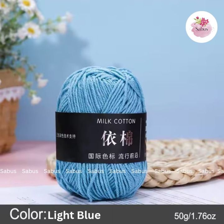 50g%204%20Ply%20Milk%20Cotton%20Yarn%20%E2%80%93%20Soft%20Wool%20Thread%20for%20Crochet%20&%20Knitting%20%7C%20Baby%20Dress,%20Sweater,%20DIY%20Craft,%20Amigurumi%20%E2%80%93%20Baby%20Friendly,%20Soft%20&%20Comfortable%20%E2%80%93%20Multiple%20Colors%20-%20Image%2010