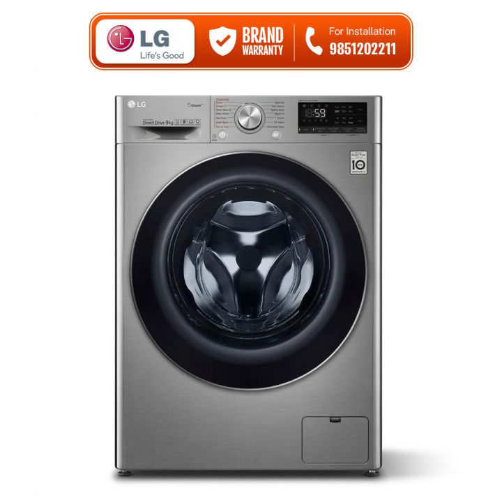 LG%20Brand%209%20Kg%20Front%20Load%20Washing%20Machine%20-%20FV1409S3V%20%7C%20AI%20Direct%20Drive%20%7C%20TurboWash%20%7C%20Steam+%20%7C%20ThinQ%20Wi-Fi%20%7C%2010%20Years%20Warranty%20+%20Free%20Gift:%206Kg%20Surf%20Excel%20Matic%20-%20Image%202