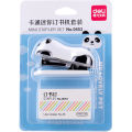 DELI Cartoon Mini Stapler Set Stapling Machine With 1000 pcs No.10 Staples Office School Binding Supplies Manual Cute Staplers.