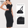 Wechey Slip Dress Tummy Control Shapewear Women Slimming Body Push Up Bras Lifts Breasts Underwear Slit Hemline. 