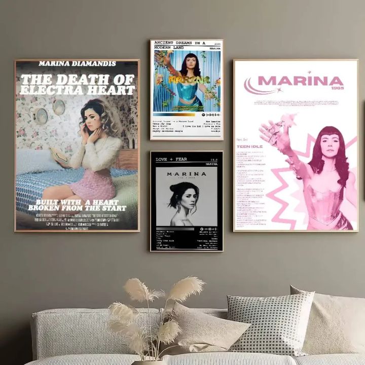 Marina%20and%20the%20diamonds%20Music%20Album%20Poster%20HD%20posters%20Self-adhesive%20waterproof%20ideal%20for%20living%20room%20bedroom%20bar%20decoration%20-%20Image%202
