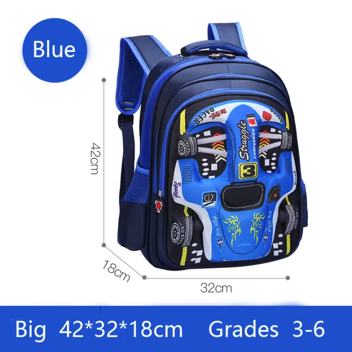 FashionCartoon%20Racing%203D%20Kid%20Backpack%20Boy%20Girl%20Blue%20Green%20Red%20Kindergarten%20Primary%20School%20Bag%203-16year%20Student%20Children%20Backpack%20-%20Image%208