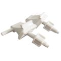 1pair Plastic Toilet Seat Hinge Bolts Screw Fixing Fitting Kit Toilet Lid Hinge Replacement Parts Bathroom Accessories. 
