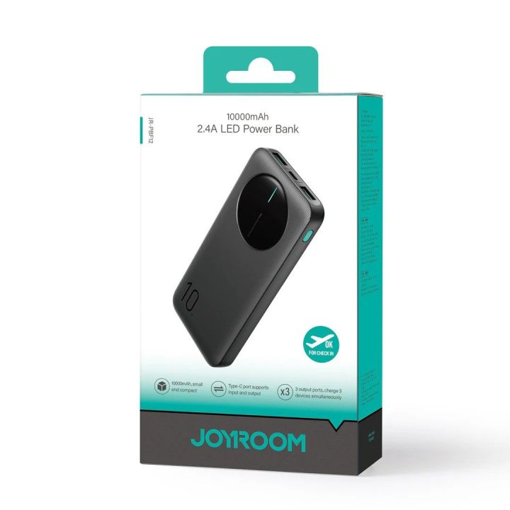 JOYROOM%20PBF12%202.4A%202x%20fast%20charging%20LED%20Power%20Bank%2012W%2010000mAh%20-%20Image%202