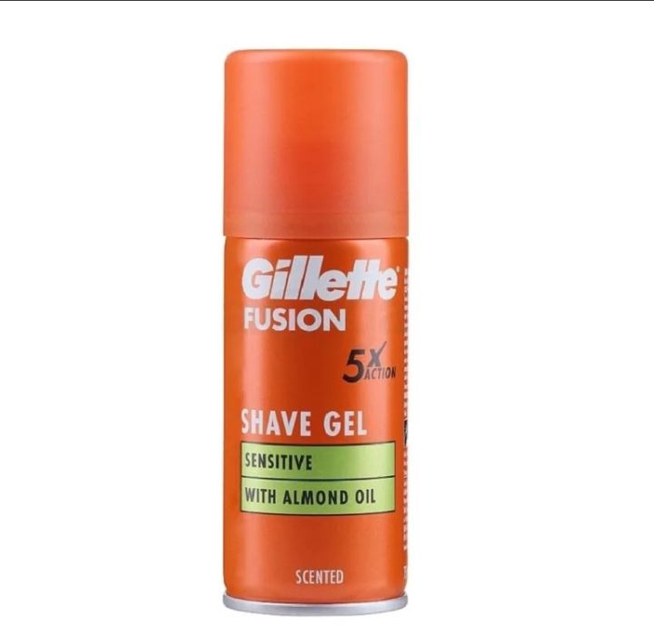 Gillette%20Fusion%205X%20Action%20Men's%20Shaving%20Gel%20with%20Almond%20Oil,75ml%20-%20Image%202