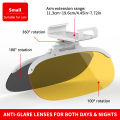 SEAMETAL Polarized Car Sun Visor Universal Flip-On Anti-Glare Sunshade UV-Blocking Car Sun Protection Goggle Night Vision Lens.