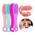 3pc Dog Cat Cleaning Supplies Soft Pet Finger Brush Cats Brush Toothbrush Tear Stains Brush Eye Care Pets Cleaning Grooming Tools. 