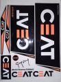 CEAT Black 3D Rohit Sharma Editions cricket Bat sticker. 