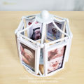 Hongkong60 photo frame Carousel photo frame winding photo frame music box rotating photo frame home decoration photo frame Valentine wedding photo frame. 