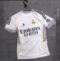 Real madrid new home kit half sleeves 25/26 season.