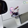 Cyberpunk anime Edge Runner 2D car sticker, Lucy waterproof car and motorcycle computer case sticker. 