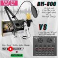 OriginaI BM800 High Quality Condenser Microphone with Live Sound Card - Full Set. 