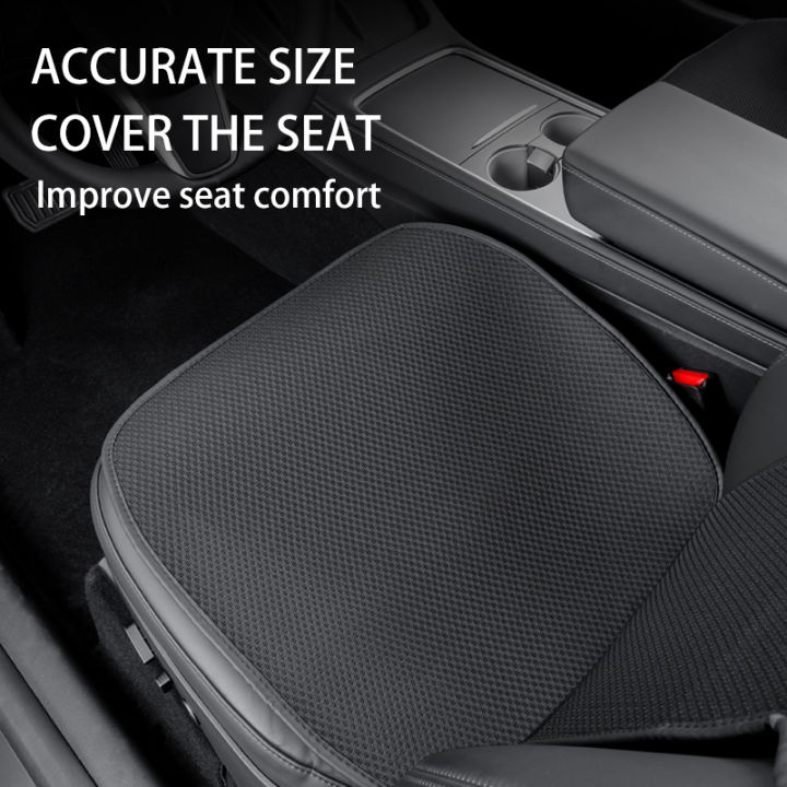 car%20seat%20cover%20cushion%20For%20Tesla%20Model%203/Model%20Y%202019-2026%20juniper%20Ice%20Silk%20Seat%20Cover%20breathable%20seat%20car%20Interior%20accessories%20-%20Image%203