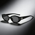 2 Pairs Double D Decor Cat Eye Sunglasses, Matching Couple & Sister Retro Fashion Glasses. 