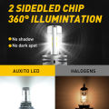 AUXITO 1Pcs H4 LED Headlight Bulb CSP Fanless for Car Motorcycle H4 9003 HB2 LED Hi/Lo High and Low Beam Motorbike Headlamp 12V. 