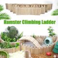 Bendable Hamster Climbing Ladder Multifunctional Easy To Install Hamster Suspension Bridge Wooden Cage Decoration. 