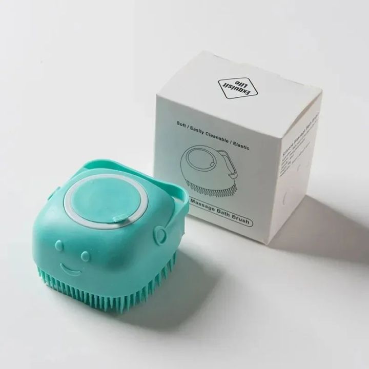 Silicone Massage Bath Brush | Exfoliating Body Scrubber and Massager
