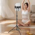 Universal Adjustable Tablet Tripod Floor Stand Holder Portable Live Mount Support for IPad Pro Air Phone 4.7-14inch Lazy Bracket. 