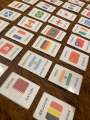 40 Countries flashcards with flag and nationalities. 